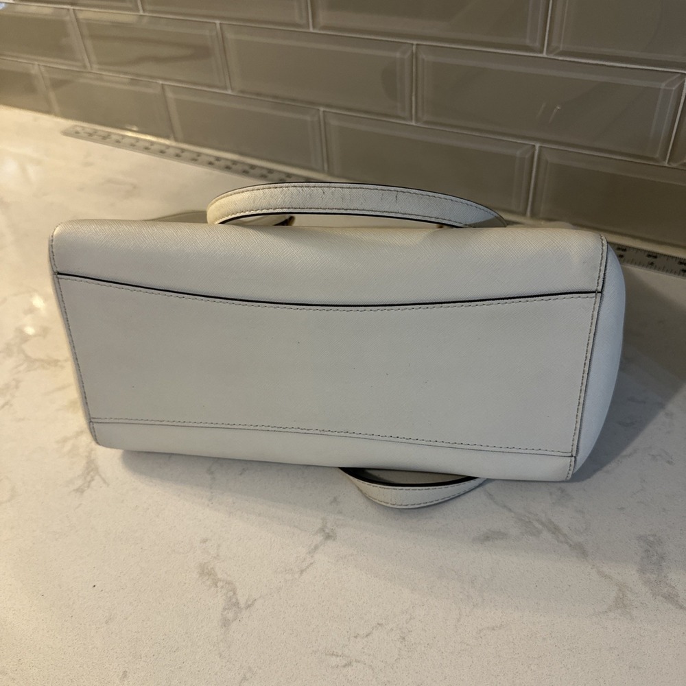 Tory Burch Tote Bag Shoulder Bag Robinson Medium Leather Ivory, Protective Bag. - Picture 5 of 16